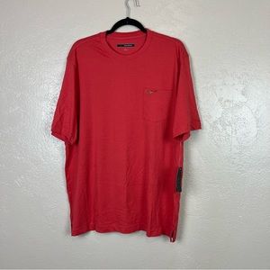 Greg Norman men short sleeve classic comfort orange shirt‎ size large